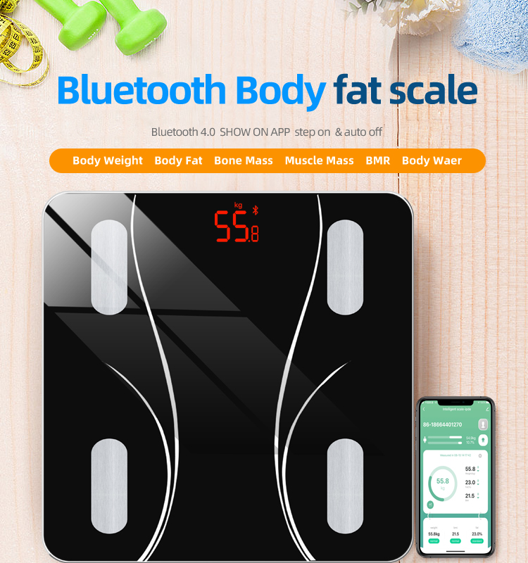 Умные Bluetooth-весы для определения жира в организме