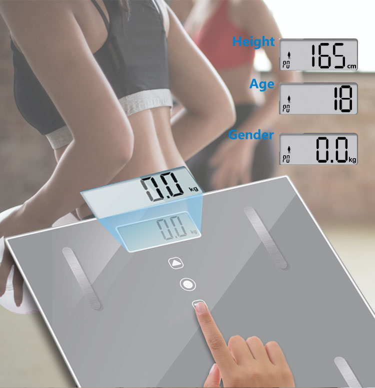 цифровые весы для ванной комнаты для определения жировых отложений
