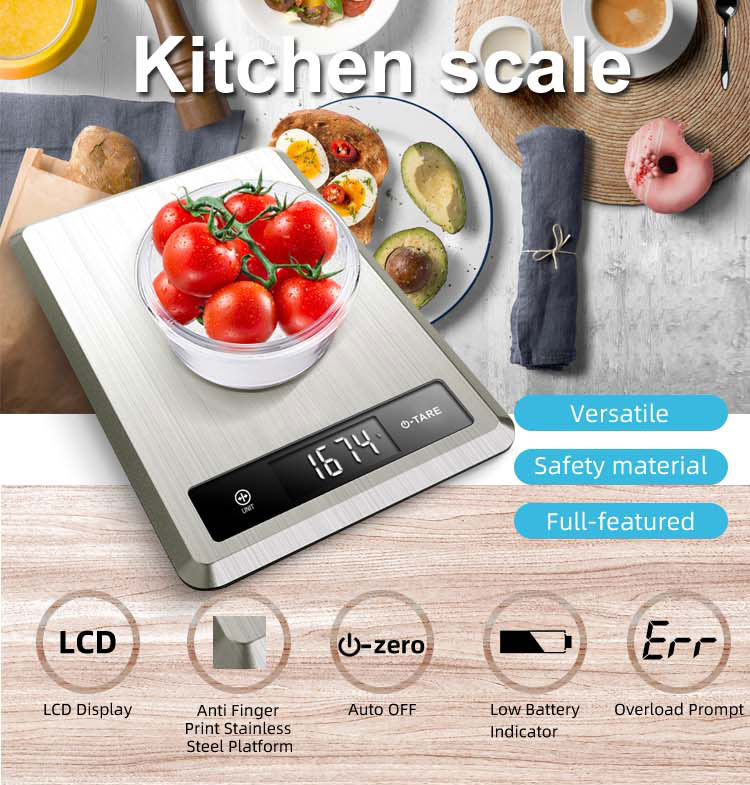 кухня с цифровыми весами